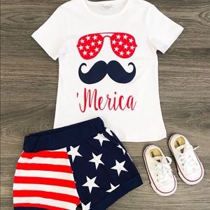 Merica short set
